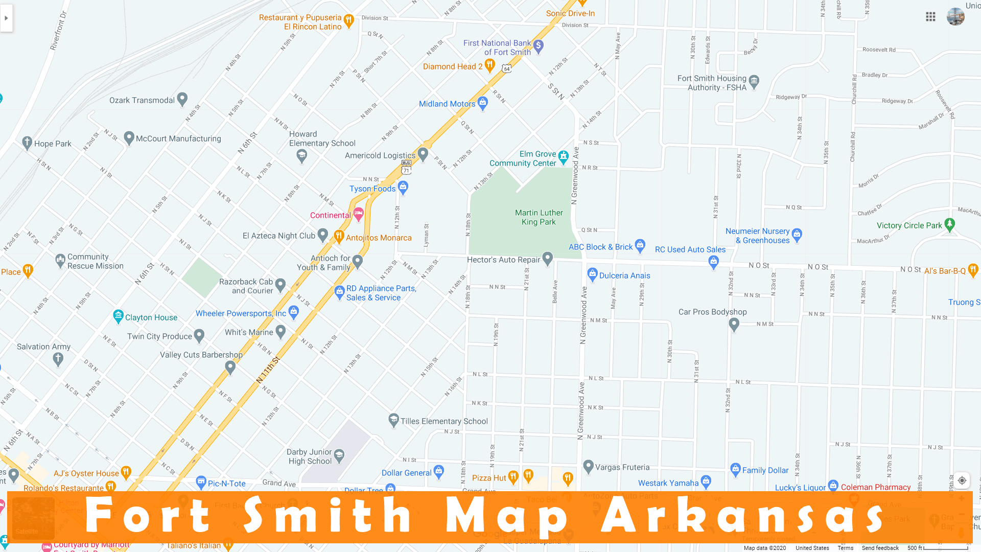 Fort Smith map
